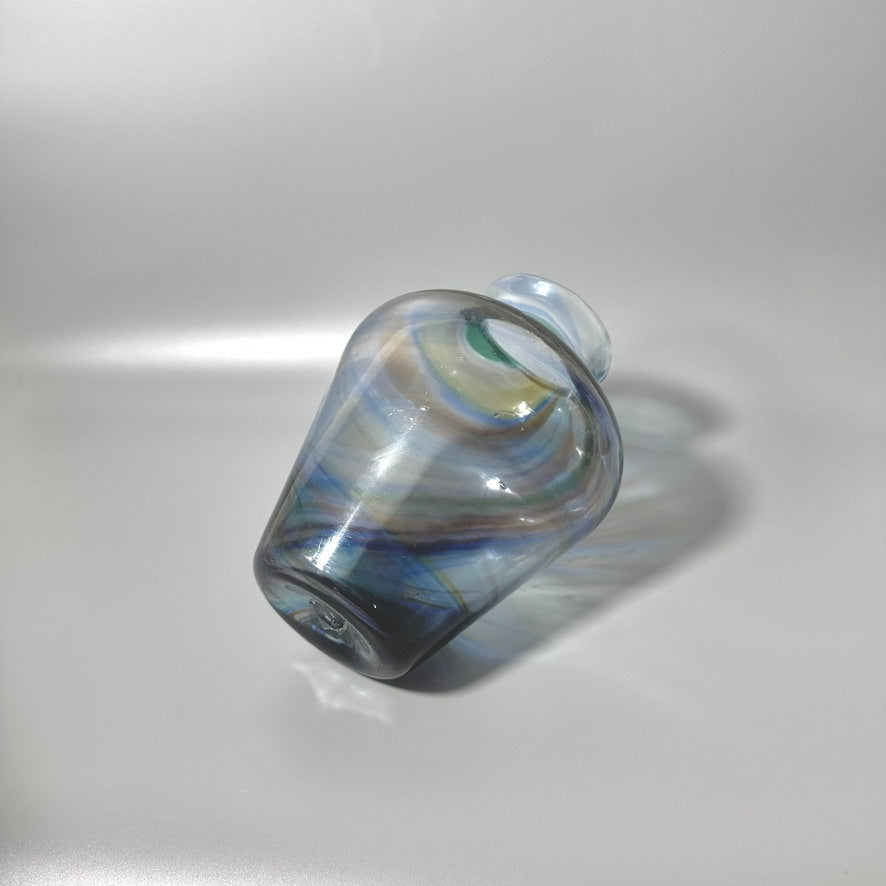 Aurora Swirl Glass Vase