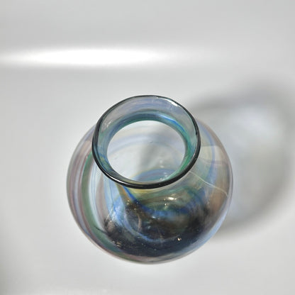Aurora Swirl Glass Vase