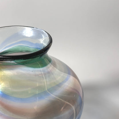 Aurora Swirl Glass Vase