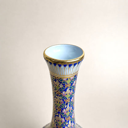 Blue & Gold Asian Ornamental Vase