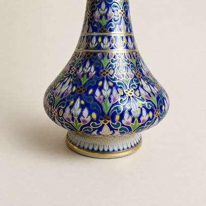 Blue & Gold Asian Ornamental Vase