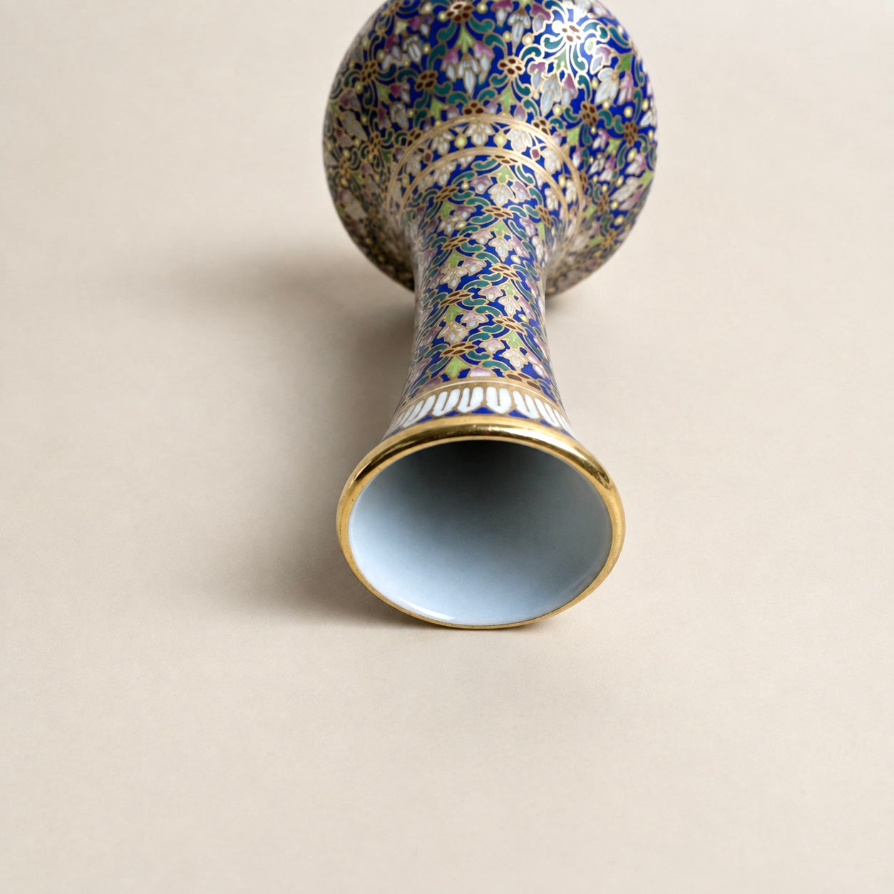 Blue & Gold Asian Ornamental Vase