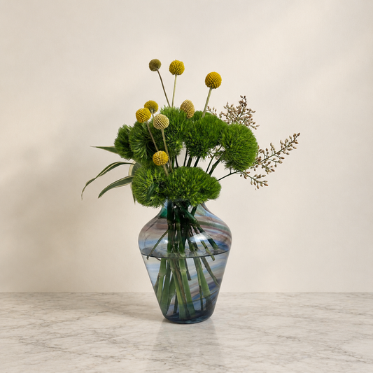 Aurora Swirl Glass Vase